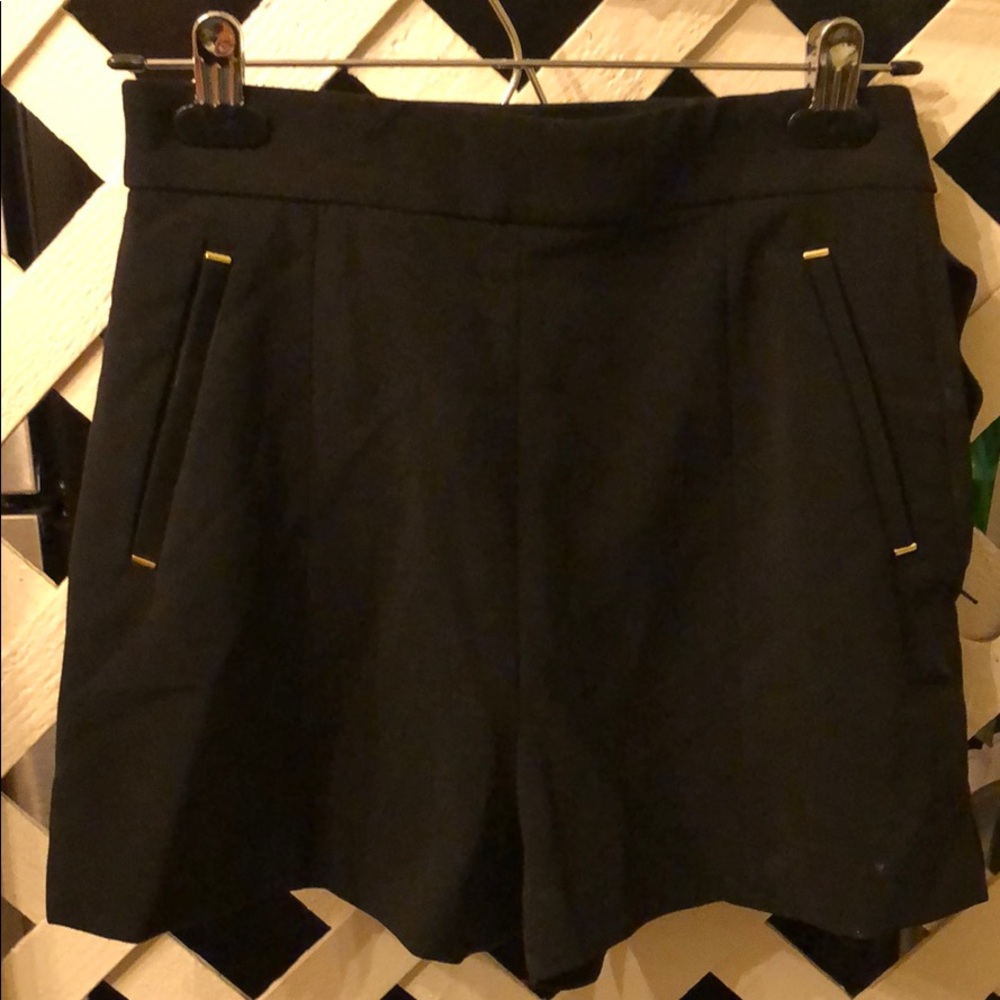 H&M High-Waisted Black Shorts